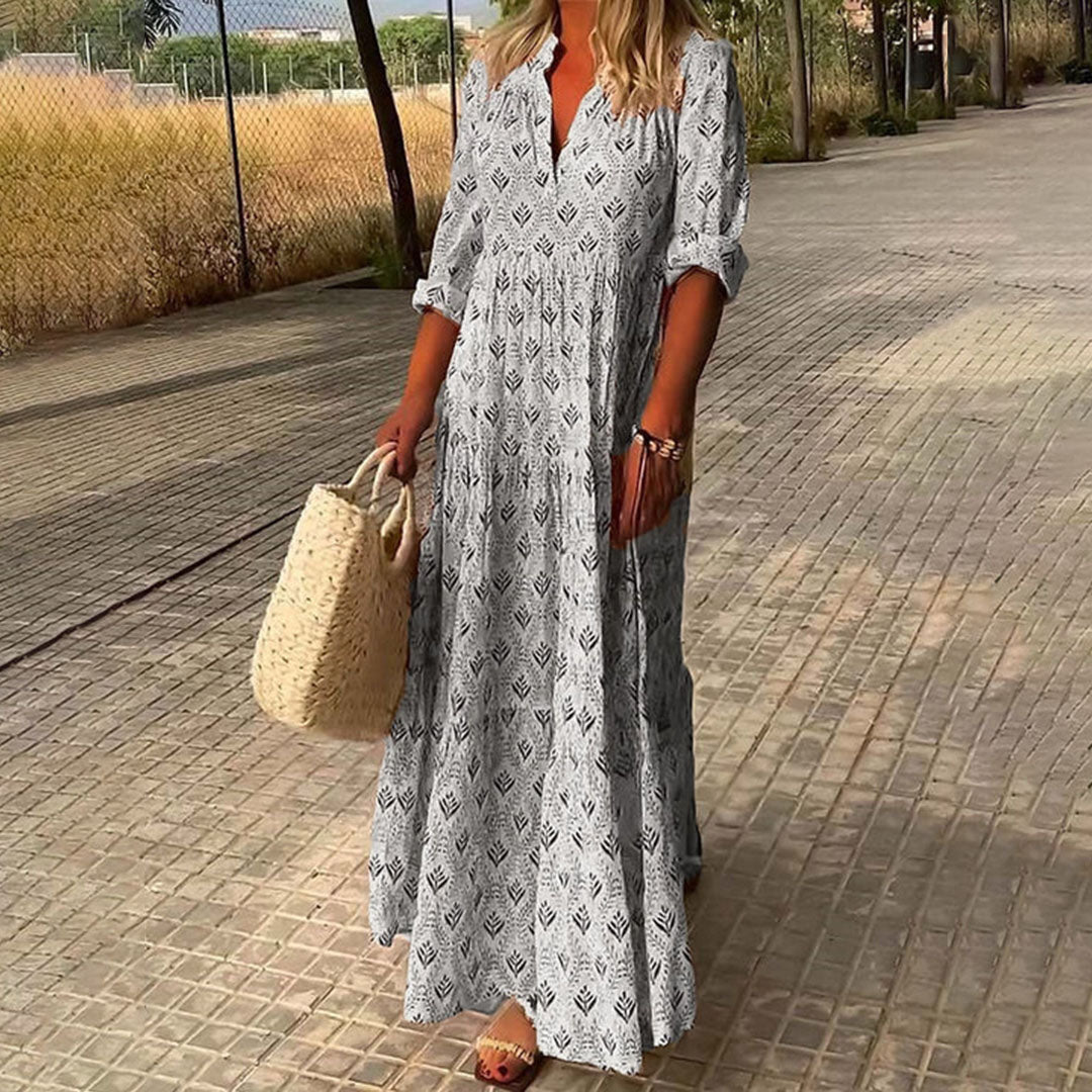 Fluido Elegancia Boho Vestido