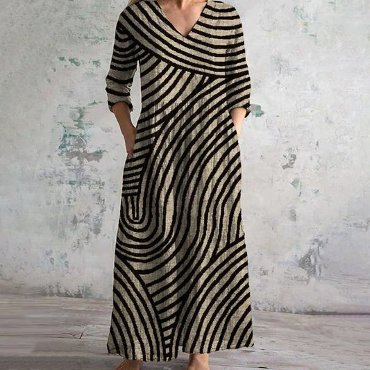 Vestido Rayas Silueta-Favorecedora