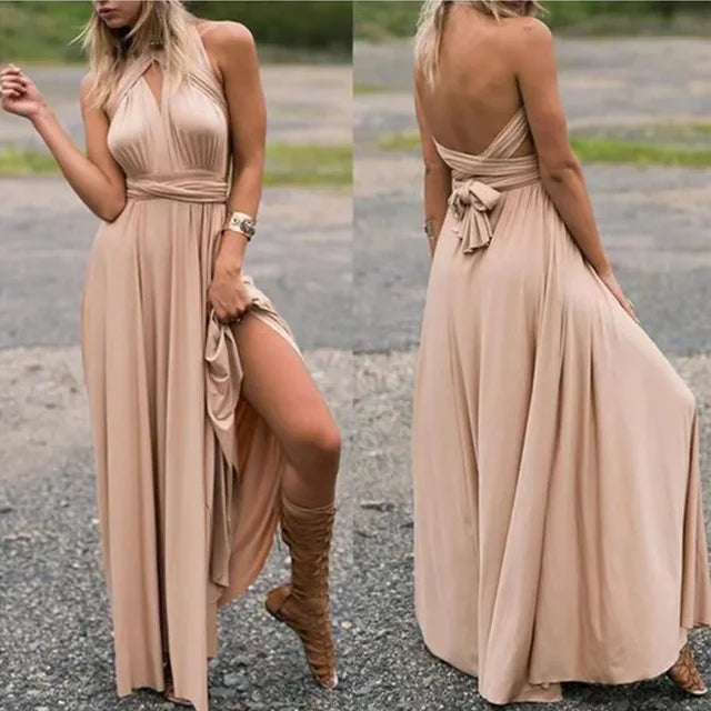 Vestido-Largo Versátil-Elegante