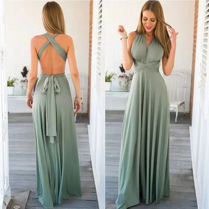 Vestido-Largo Versátil-Elegante