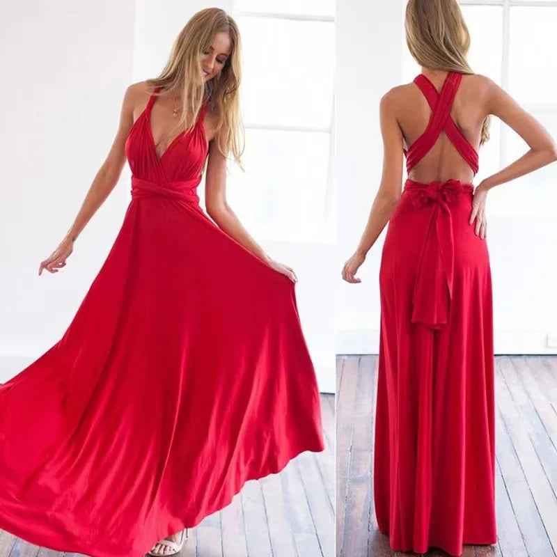 Vestido-Largo Versátil-Elegante