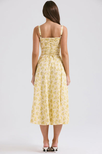 Vintage-Fit Midi Dress