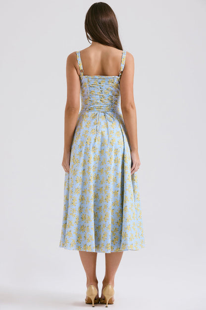 Vintage-Fit Midi Dress