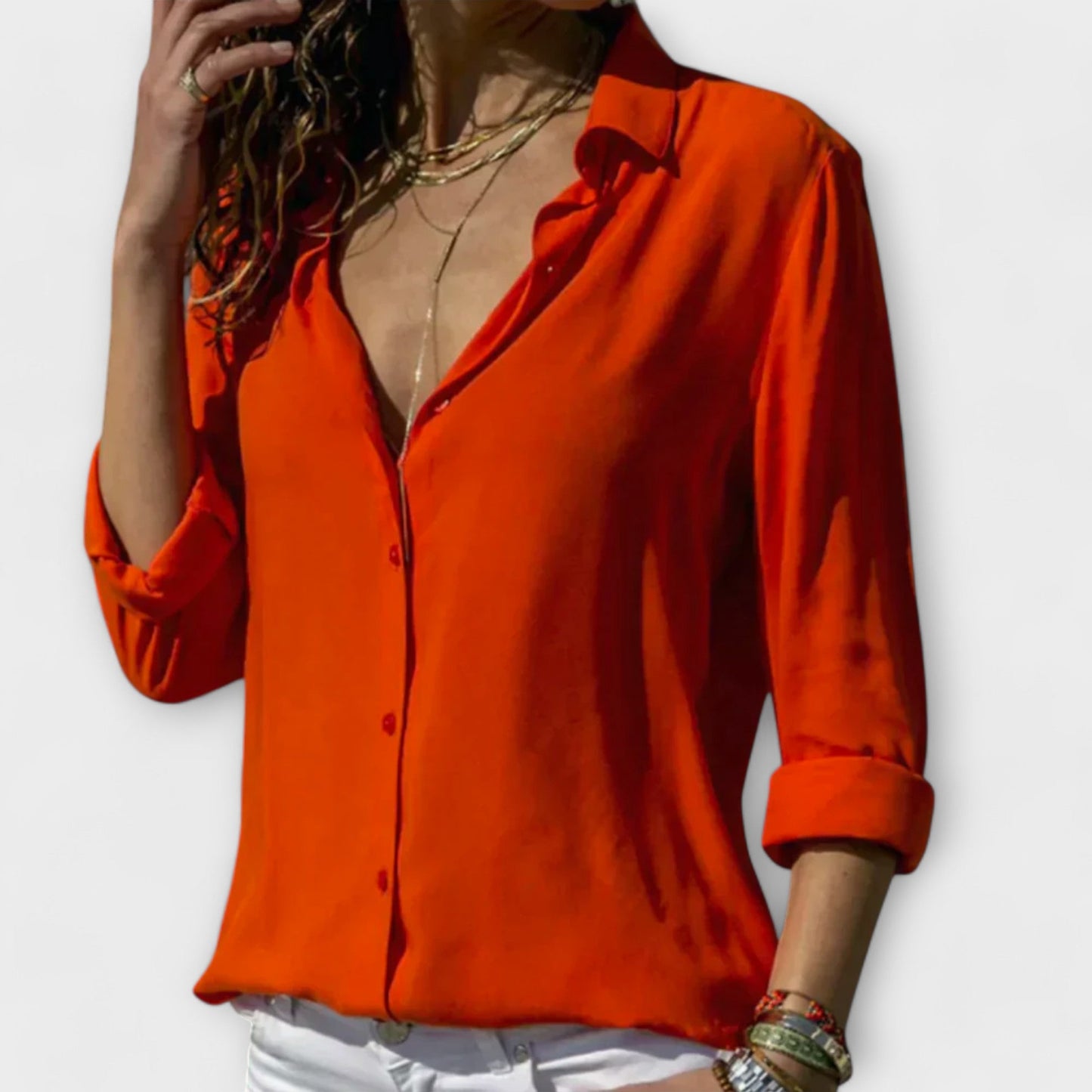 Blusa Satinada Festiva