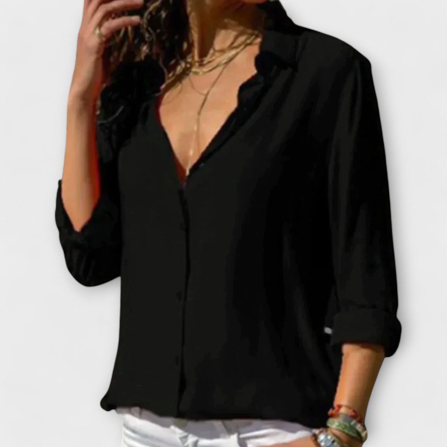 Blusa Satinada Festiva