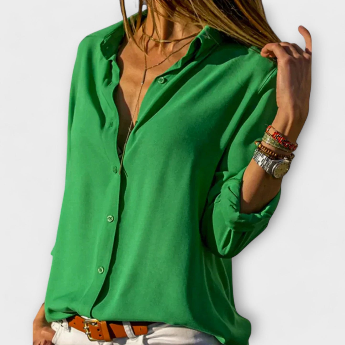 Blusa Satinada Festiva
