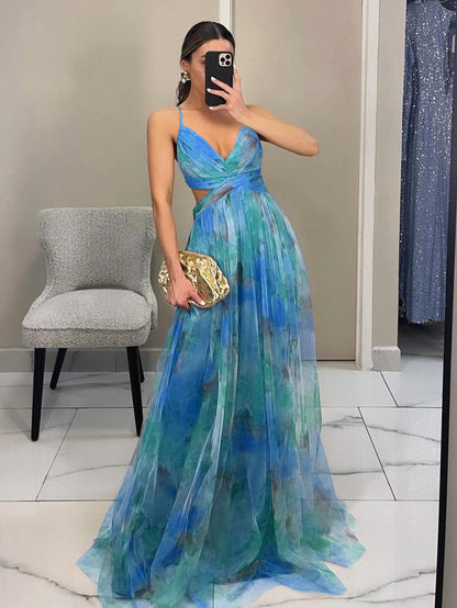 Vestido Floral-Femenino Maxi