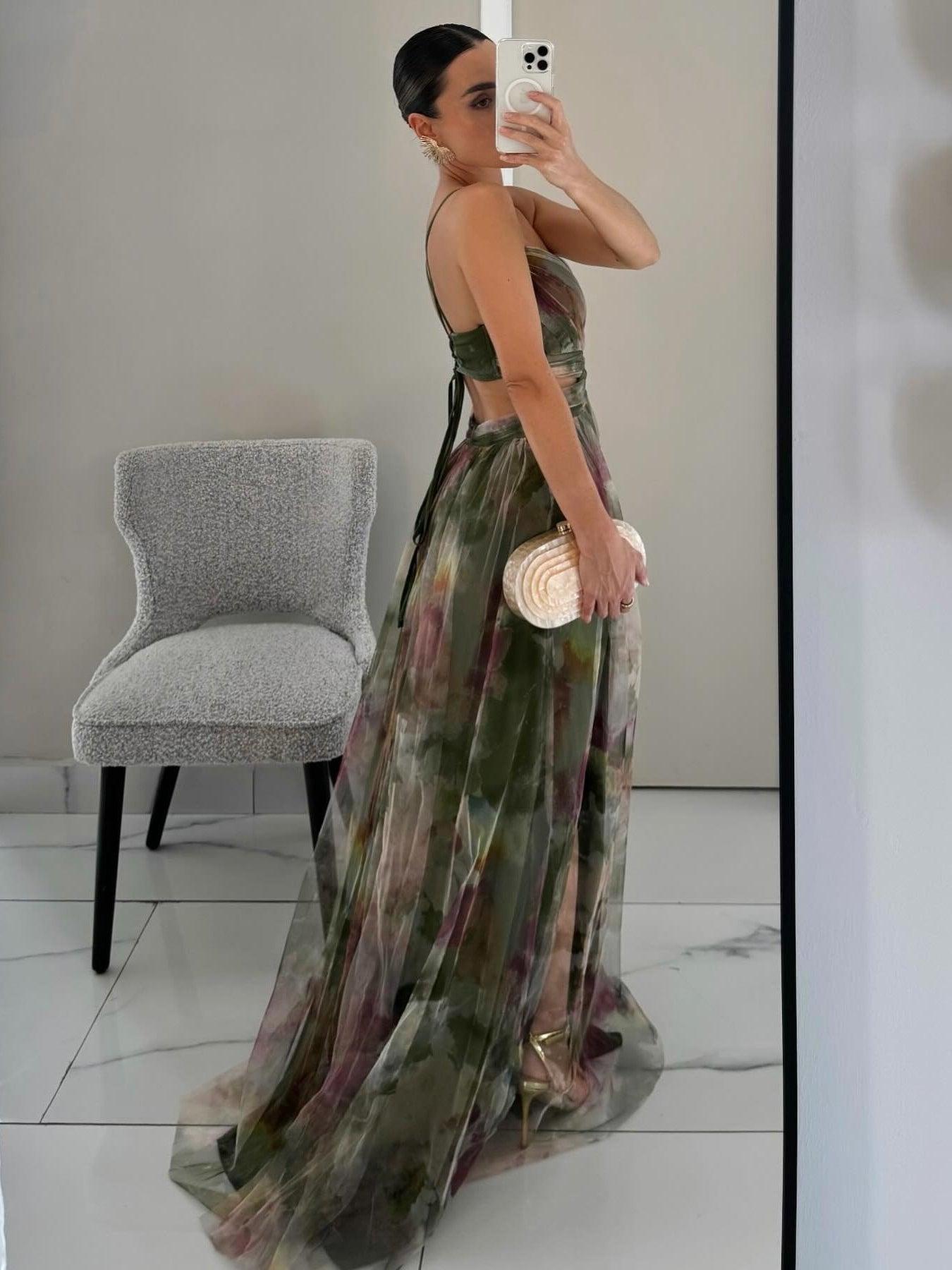 Vestido Floral-Femenino Maxi