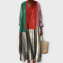 Vestido Geométrico Rosa