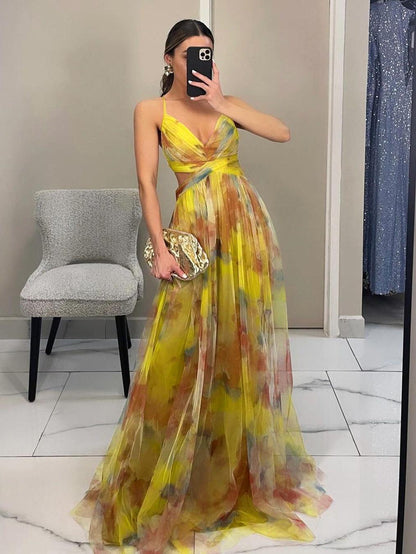 Vestido Floral-Femenino Maxi