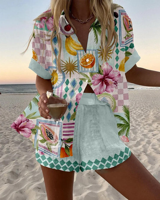 Conjunto Lino Fresco Estampado