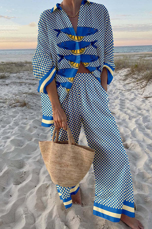 Conjunto Lino Mediterráneo Alegre