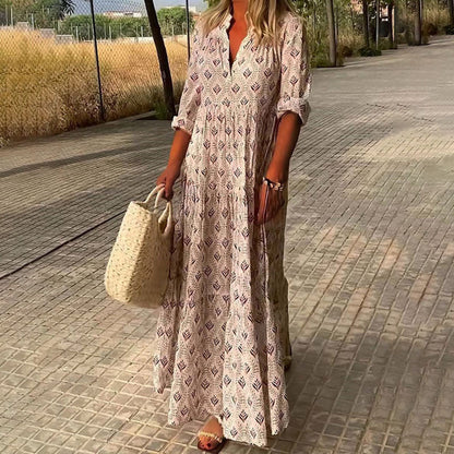 Fluido Elegancia Boho Vestido