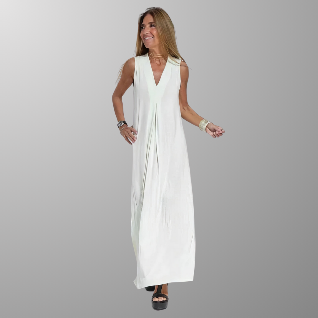 Vestido Largo Efecto-Esbeltez