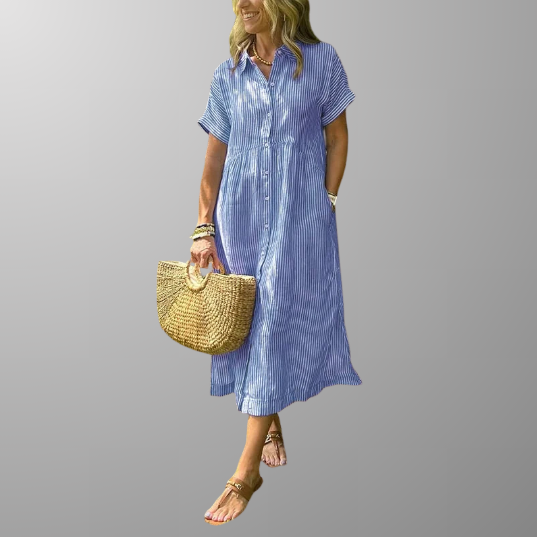 Vestido Rayas Estilizantes