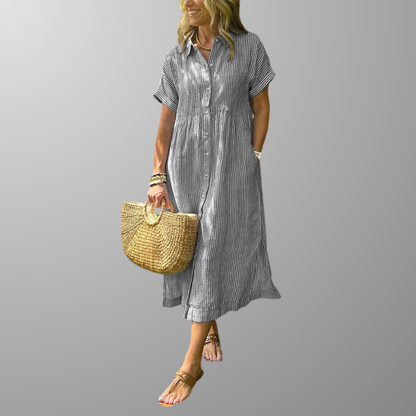 Vestido Rayas Estilizantes