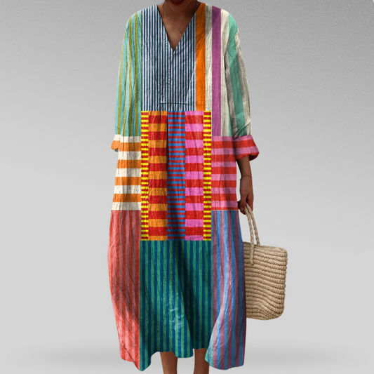 Vestido Geométrico Elegante