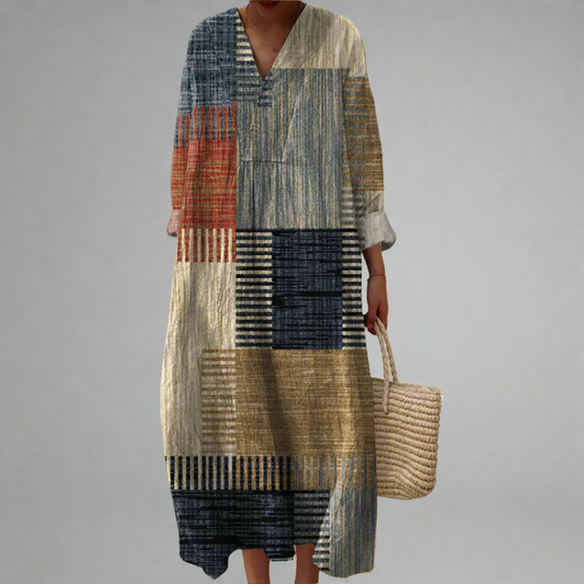Vestido Geométrica Sofisticada