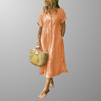 Vestido Rayas Estilizantes