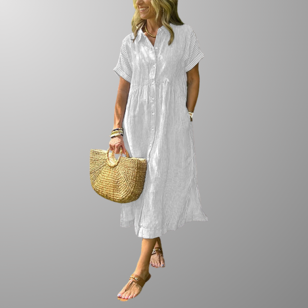 Vestido Rayas Estilizantes