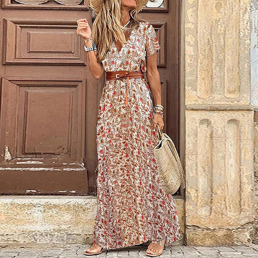 Vestido Maxilargo Boho-Estilo