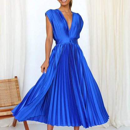 Vestido-Sin-Mangas Elegante Mujer