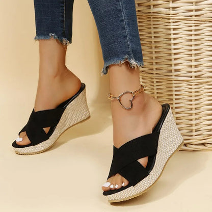 Sandalias-Wedge Chic