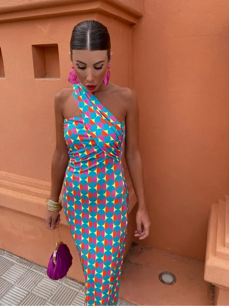 Vestido Fresco De Hombros Caídos