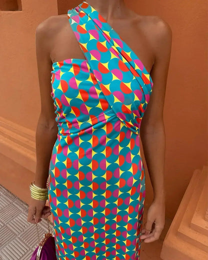 Vestido Fresco De Hombros Caídos
