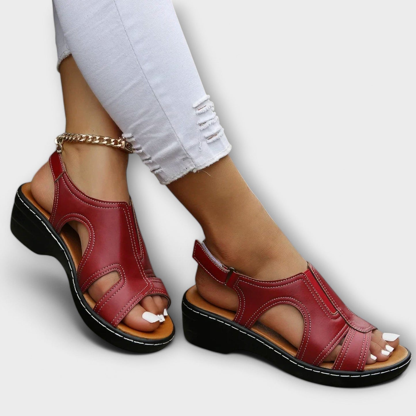 Sandalias Comfort-Piel Ortopédicas