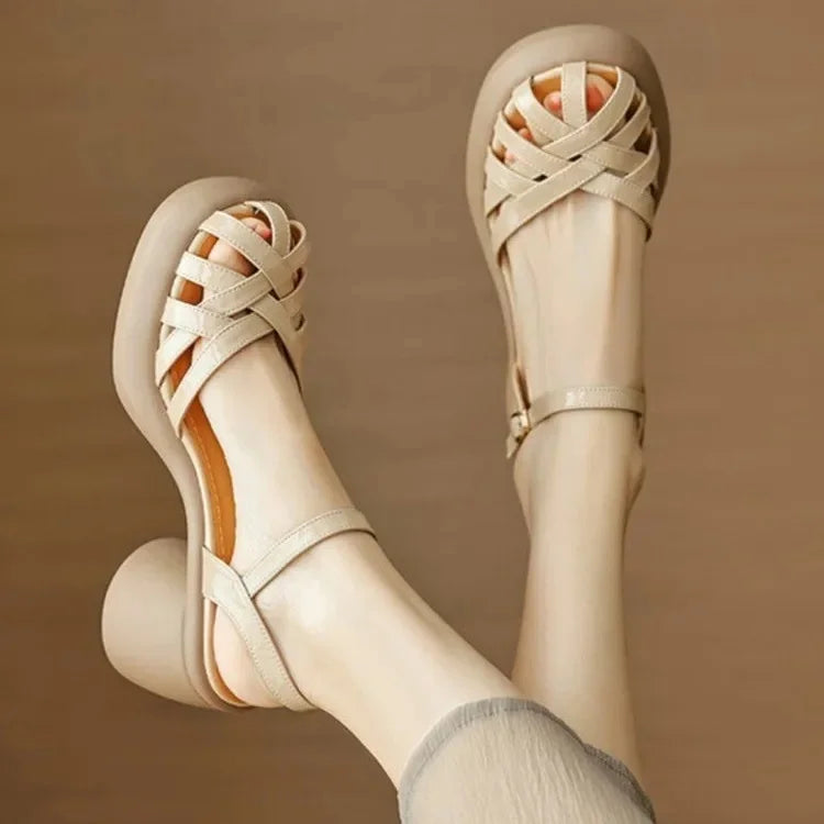 Sandalias Plataforma Confort Elevado