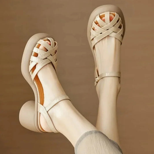 Sandalias Plataforma Confort Elevado