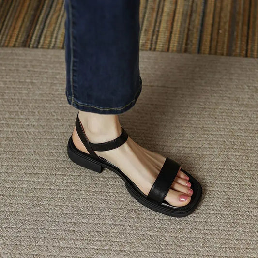 Elegantes Sandalias de Cuero
