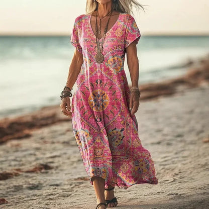 Maxi-Jurk Etno-Chic