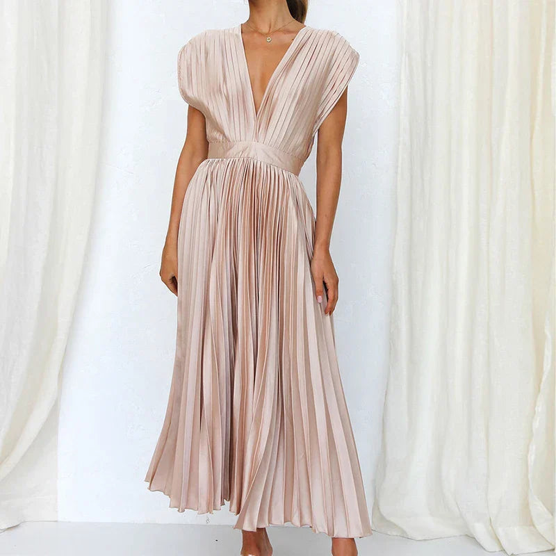 Vestido-Sin-Mangas Elegante Mujer