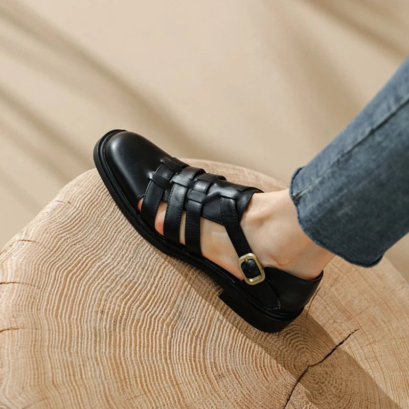 Sandalias de Cuero Confortables