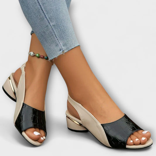 Confort-Sandalias de Cuero Elegantes