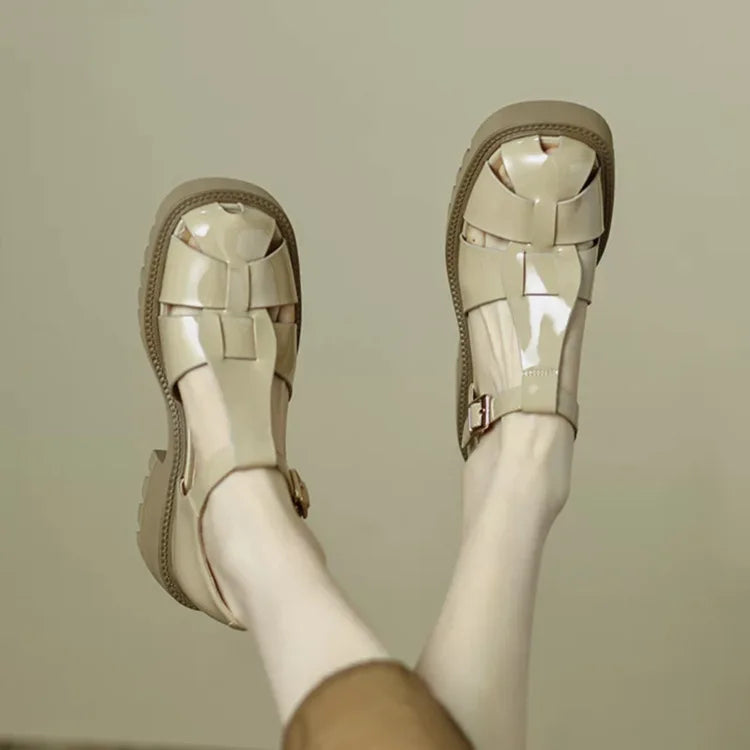 Sandalias Plataforma Confort Elevado