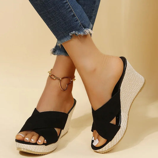 Sandalias-Wedge Chic