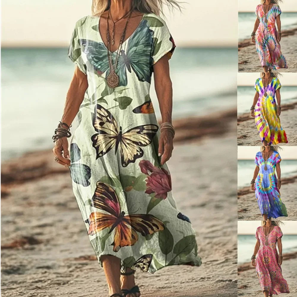 Maxi-Jurk Etno-Chic