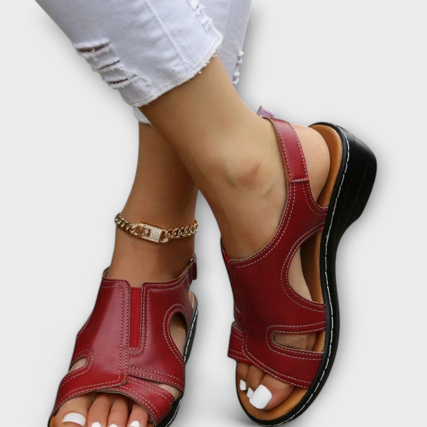 Sandalias Comfort-Piel Ortopédicas