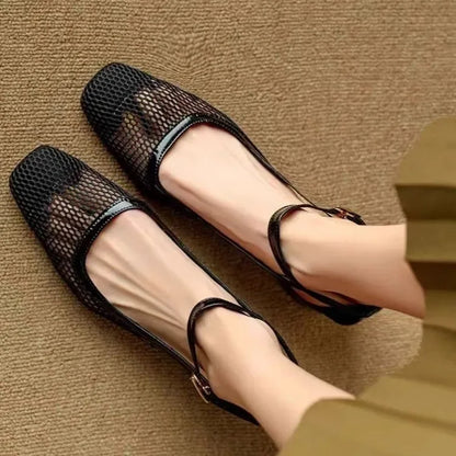 Sandalias Talón-Cuadrado Cómodas