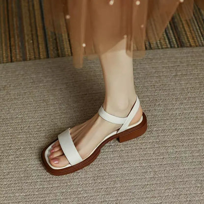 Elegantes Sandalias de Cuero