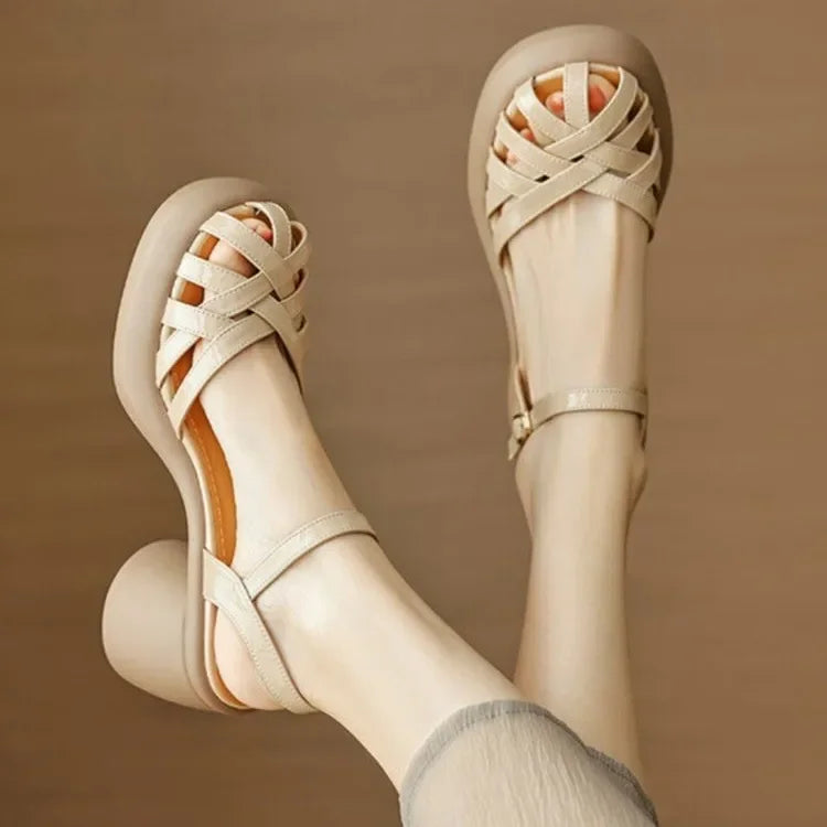 Sandalias Plataforma Confort Elevado