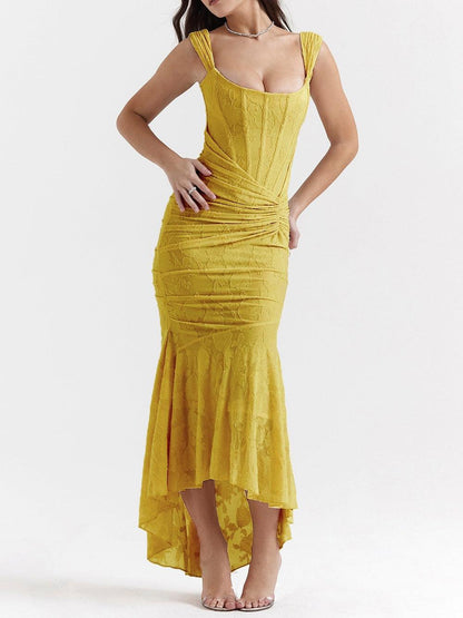 Vestido Floral Escultor Maxi