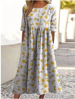 Elegancia Relajada Vestido Midi