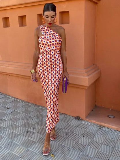 Vestido Fresco De Hombros Caídos