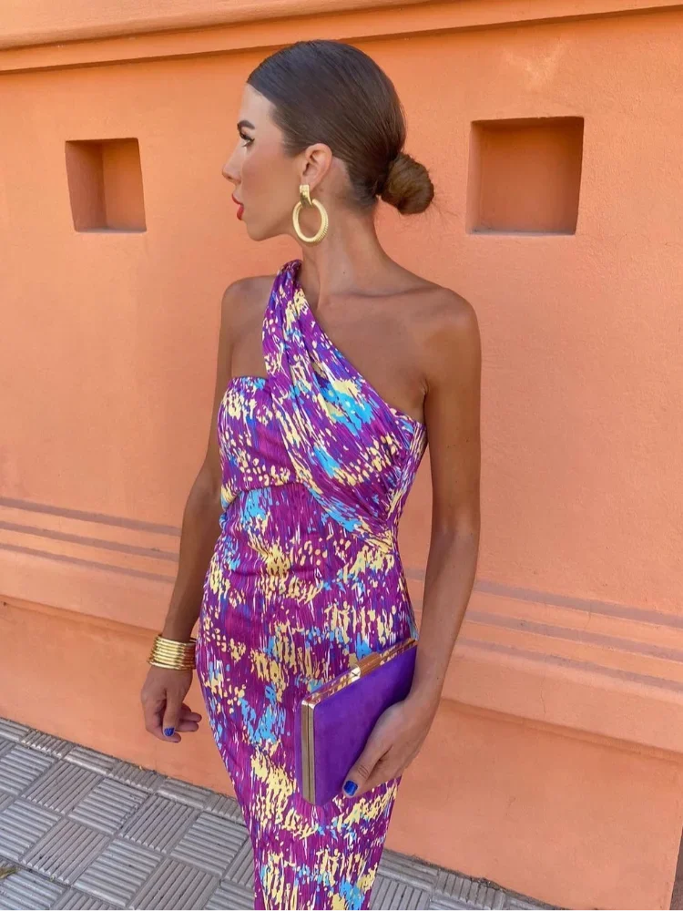 Vestido Fresco De Hombros Caídos