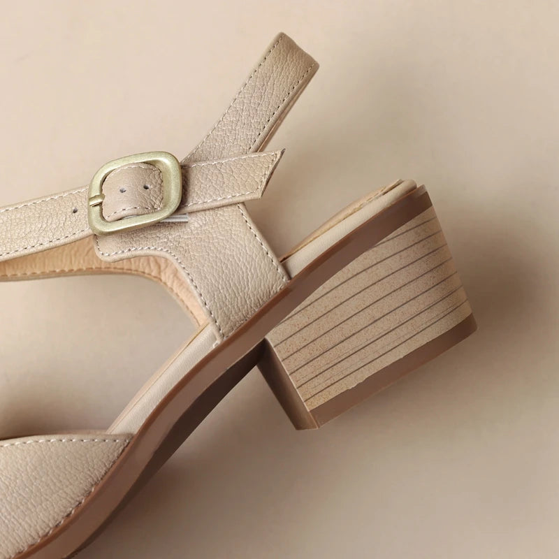 Sandalias Confort-Estiloso Tacón Medio