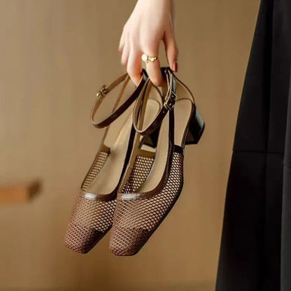 Sandalias Talón-Cuadrado Cómodas